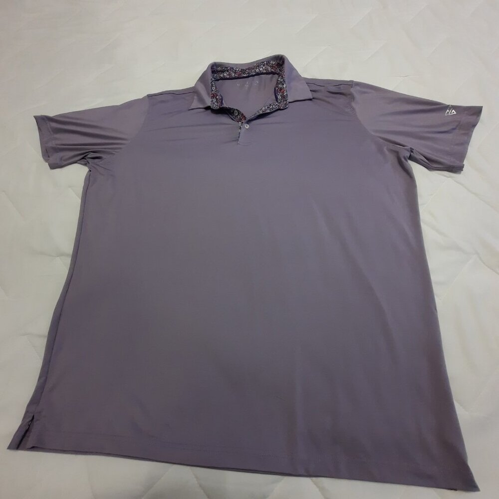 MAELREG Performance MENS SIZE 2XL Golf Polo Shirt Lilac